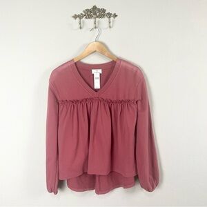 T.La Mauve V-Neck Sweatshirt